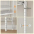 thumbnail image 6 of 5-Tier Wood Over The Washer and Dryer Storage Shelf- Laundry Room Organization Space Saving Laundry Drying Clothes Racks Heavy Duty Adjustable Height Bathroom Shelf for Home Decor, 6 of 7