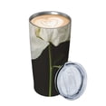 thumbnail image 2 of WYYP White Flower 20oz Car Straw Cup (with Straw) 304 Stainless Steel Environmental Protection and Health White Flower 20oz, 2 of 7