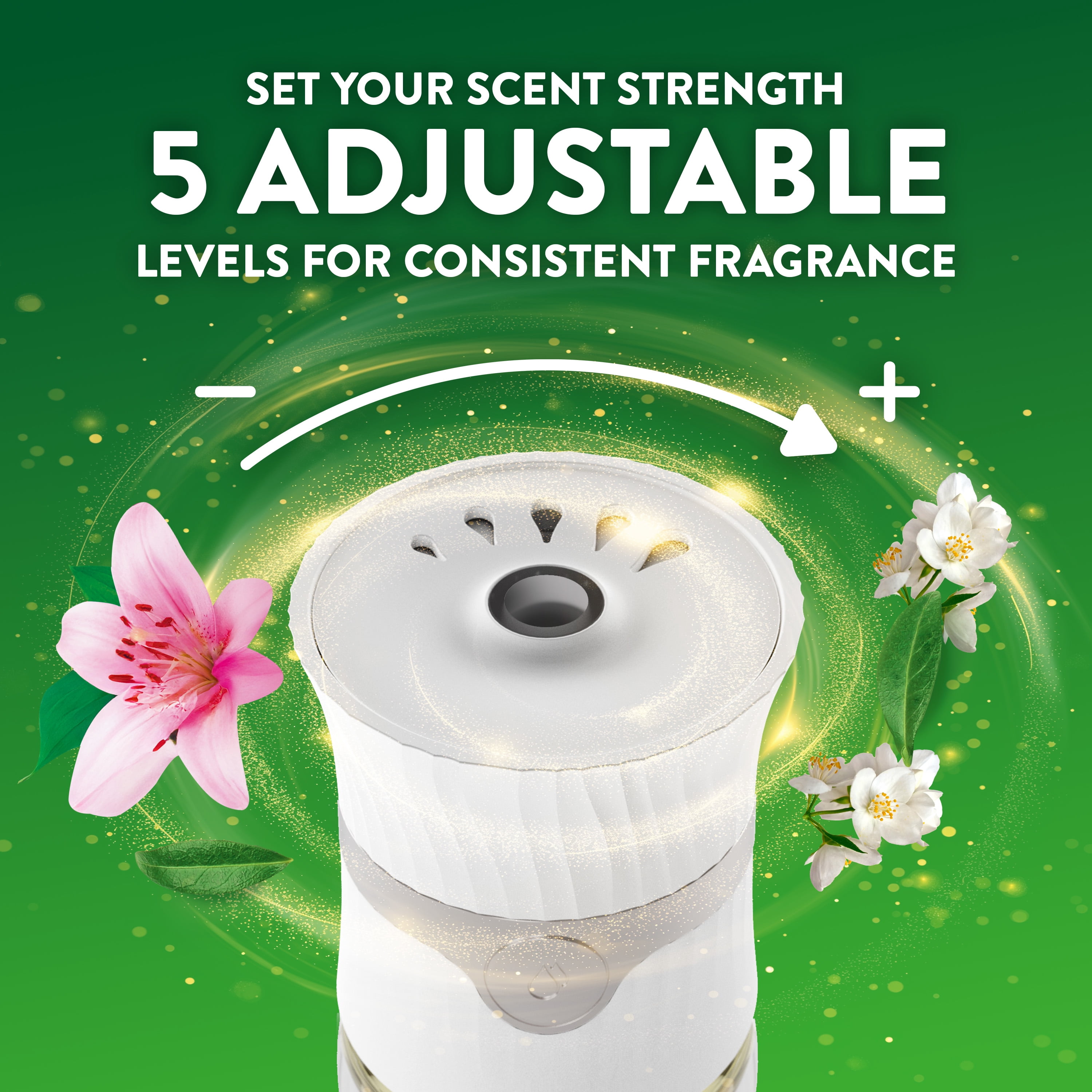 Air Wick Plug-in Scented Oil Refills Morning Lily & White Flowers, 2 Count