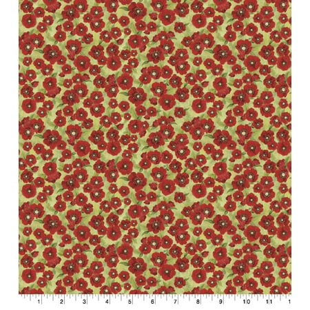UPC: 0887816368780 | Red Trucks and Bicycles Poppy Cotton Fabric