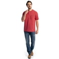 thumbnail image 2 of Wrangler Workwear Men's Short Sleeve Henley Pocket Work T-Shirt, Sizes S-5XL (Men's and Big Men's), 2 of 7