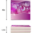 thumbnail image 3 of RYLABLUE Merry Christmas Set of 6 Coaster for Drinks, Absorbent Ceramic Stone Coasters Cup Mat with Cork Base for Home Kitchen Room Coffee Table Bar Decor, 3 of 4