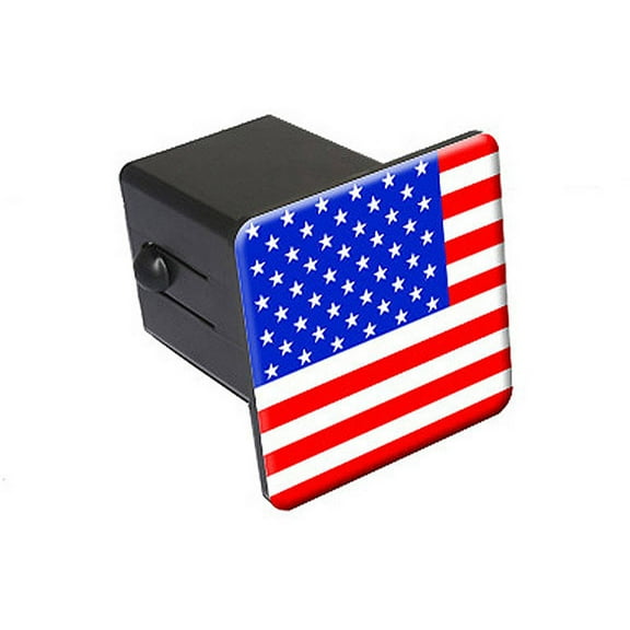 Usa Flag 2" Tow Trailer Hitch Cover Plug Insert
