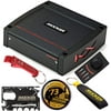 Kicker KXA4001 KXA400.1 400w Mono Class D Sub Amplifier with Remote and Kicker Swag Bag. SHOCwave Bass Restoration Processor, KickEQ 18dB Variable Boost, for Any Factory or Aftermarket Car Radio