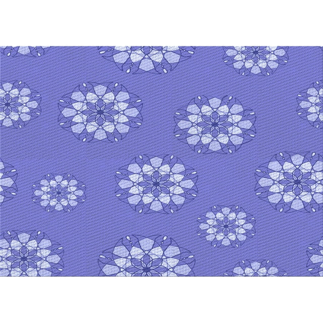 Ahgly Company Machine Washable Indoor Rectangle Transitional Purple Mimosa Purple Area Rugs, 5' x 8'