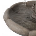 thumbnail image 4 of LuxenHome Gray Resin Pineapple 3-Tier Outdoor Garden Fountain, 4 of 9