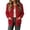 Red, variant on ClodeEU Women's Round Neck Button Front Knit Cardigan with Pockets,Casual Long Sleeve Knit Outerwear ,Women's S-XXXL