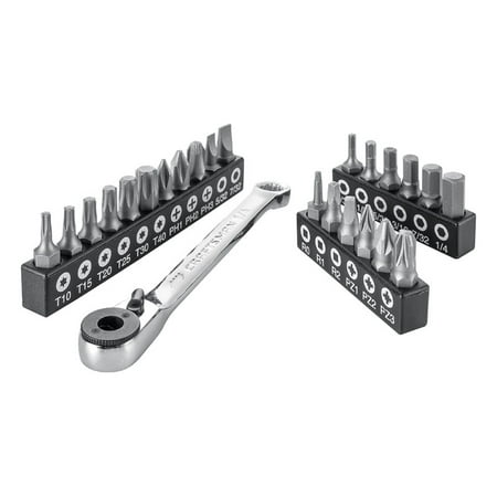 

Craftsman 24 pc. Right Angle Bit Driver Set Chrome Vanadium Steel - Case Of: 1; Each Pack Qty: 24; Total Items Qty: 24
