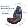 thumbnail image 3 of Uemuo Rainbow Astronaut Space Landscape Pattern Car Seat Covers for Front Seats Waterproof Seat Covers for Cars, Universal Auto Front Seats Protector Fits for Car-1, 3 of 6