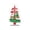 C, variant on Christmas Decorations, Wooden Tree Tabletop Ornament with "Joy Love Peace Believe" Signs, Festive Desktop Centerpiece for Holiday Home & Office Display B