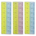 thumbnail image 1 of MasteelfCA 3 Pcs Boîte à Médicaments Double Rangée 14 Compartiments Boîte à Médicaments Portable 7 Jours, 1 of 8