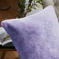 thumbnail image 4 of Home Soft Things Heavy Faux Fur 2 Piece Throw Pillow Cover Set - Lavender Fog - 26" x 26", 4 of 5