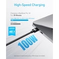 thumbnail image 2 of Cable USB C a USB C Cable de carga Anker tipo C de 100 W, 3.3 pies+6 pies+10 pies, 2 of 6