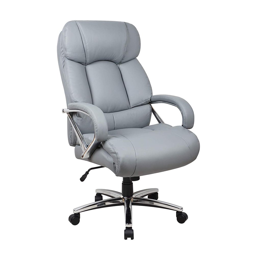 Office Factor Leather Office Chair, Fully Adjustable Big and Tall