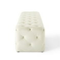 thumbnail image 2 of Anthem 72" Tufted Button Entryway Performance Velvet Bench,Ivory, 2 of 8