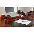 Rolodex Frontload Letter Tray, Letter Size, Black Wood Tones