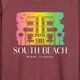 thumbnail image 3 of Instant Message - South Beach Florida  - Women's Lightweight French Terry Long Sleeve Shirt, 3 of 6