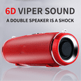 thumbnail image 4 of Wireless Waterproof Bluetooth Speaker - Deep Bass Subwoofer, Red, 4 of 5