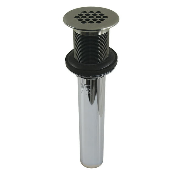 Kingston Brass KB400VN Grid Drain without Overflow, 17 Gauge, Black Stainless