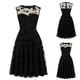 thumbnail image 2 of Vestido Sin Mangas Fridja Moda Casual Mujer Malla Bordado Cremallera, 2 of 9