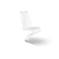 thumbnail image 4 of Topline Home Furnishings White Lacquer 7pc Dining Set, 4 of 8
