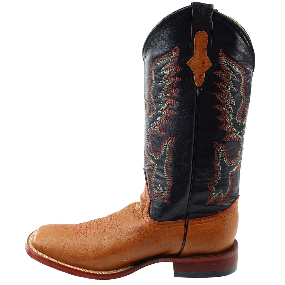 Ferrini  Mens Smooth Ostrich   Western Cowboy Boots   Mid Calf - image 4 of 7