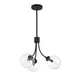 thumbnail image 6 of Trade Winds Lighting 3-Light Chandelier In Matte Black, 6 of 7