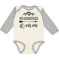 thumbnail image 3 of Inktastic My Godmother Loves Me Godchild Boys or Girls Long Sleeve Baby Bodysuit, 3 of 5