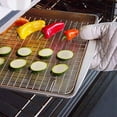 thumbnail image 4 of 4X Metal Squares Holes Grilling Barbecue Wire Mesh 30cm x 45cm, 4 of 5