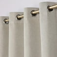 thumbnail image 3 of Superior Nyan 100% Blackout Curtains Set of 2, Grommet Header Curtain Panel Pair, Oatmeal Beige, 52"W x 108"L, 3 of 9