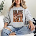 thumbnail image 2 of Retro Distressed In My Football Mom Era Sweatshirt Comfy Sports Mama Game Day Gray Sweatshirt Adult Medium, 2 of 4