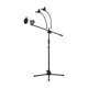 thumbnail image 1 of Soporte de micrófono Irfora Micrófono de Metal Soporte de Piso Trípode de Altura Ajustable con Boom Arm 3 Mic Holders y 2 Smartphone Holder para Studio Outdoor Cellphone Live Streaming Irfora Soporte de micrófono, 1 of 7