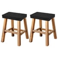 thumbnail image 1 of Funda de taburete de bar Uxcell rectangular, estirable y lavable, funda de asiento para taburete de barra con banda elástica para banco de madera o metal (Negro, 2 piezas), 1 of 6