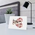thumbnail image 6 of DistinctInk Greeting Card / Note Card - Valentine's Day Miniature Bull Terrier Puppy - PACK of 10, 6 of 7