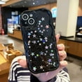 thumbnail image 3 of Star Phone Case Y2K Star Cute Aesthetic Design Women Girls Glitter Bling Star Protective Phone Cover(whitestar, 12promax), 3 of 18