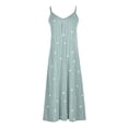 thumbnail image 4 of Taylonsss Womens Summer Dress V Neck Sleeveless Spaghetti Strap Floral Print Casual Beach Vacation Outfit, 4 of 5