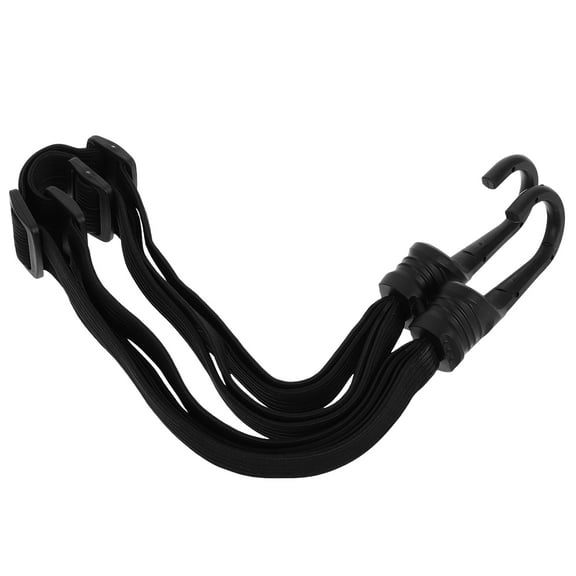 FUEENIRVA 1Pcs Elastic Tie Down Straps Black Rubber For Motorcycle Luggage Rack