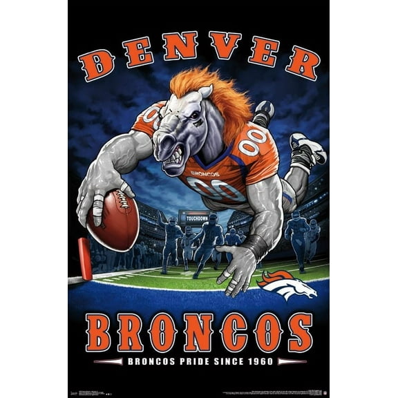 Denver Broncos - End Zone Laminated Poster Print (22 x 34)