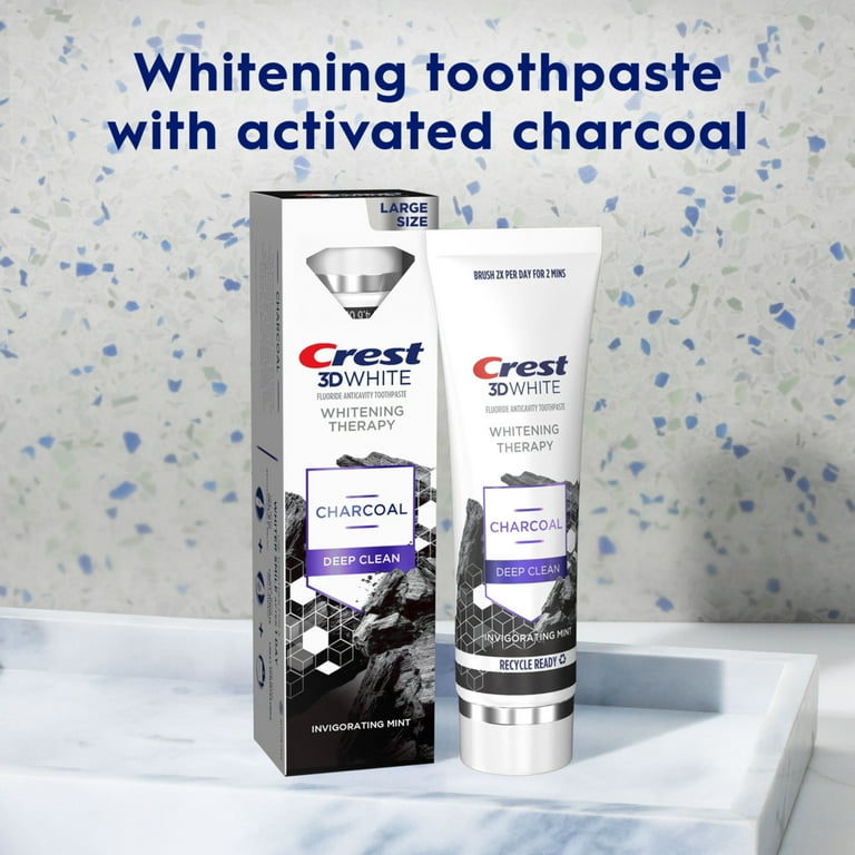 Crest 3D White Whitening Therapy Charcoal Deep Clean Invigorating