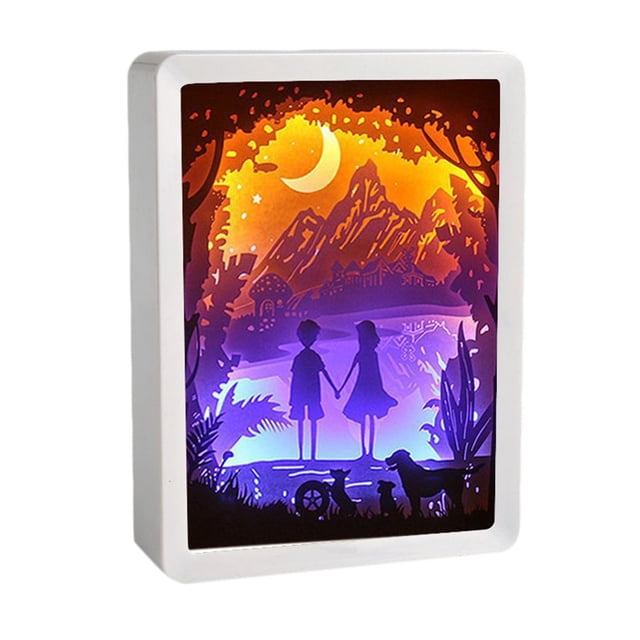 Lámpara de noche de papel 3D Sunnimix decoración de mesa luz de noche