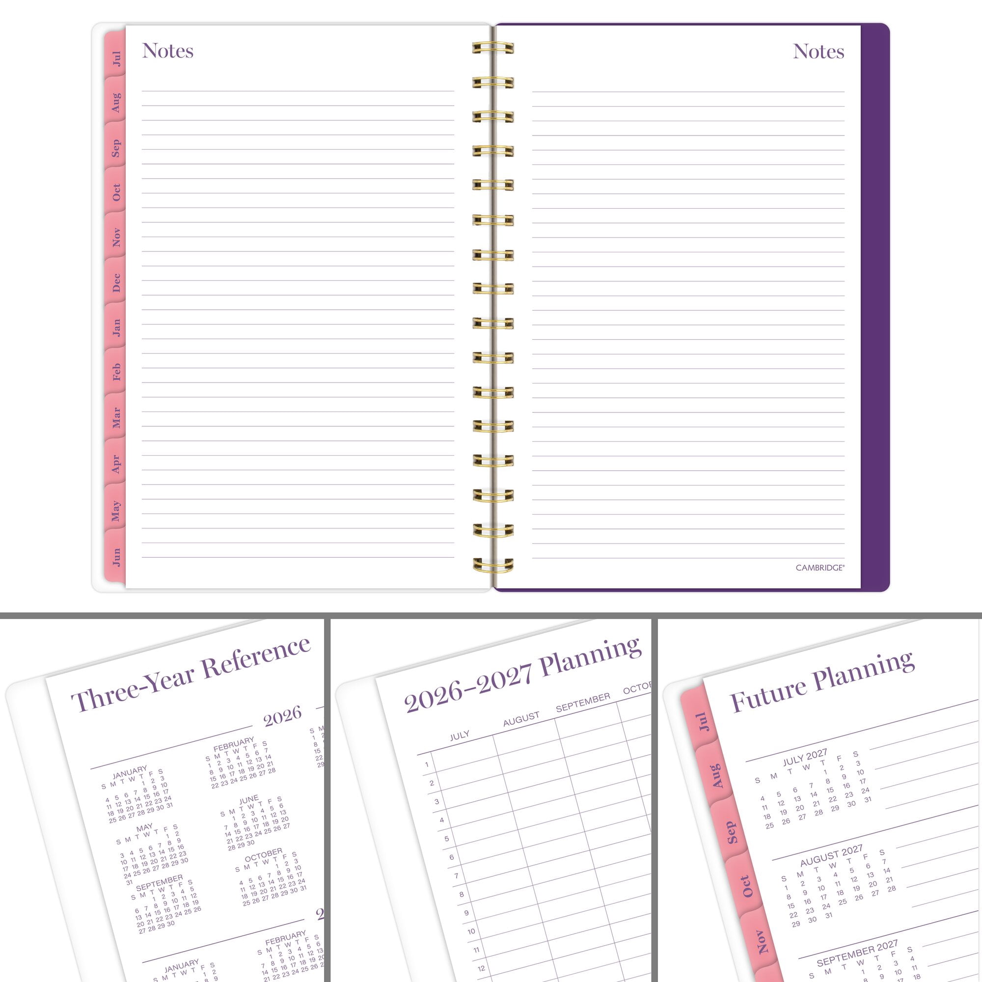 Mead Cambridge Filbert Academic 2026-2027 Weekly Monthly Planner Small 5 12 x 8
