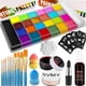 thumbnail image 1 of Kit de pintura corporal UNIFULL 26 colores a base de aceite con herramientas, 1 of 9