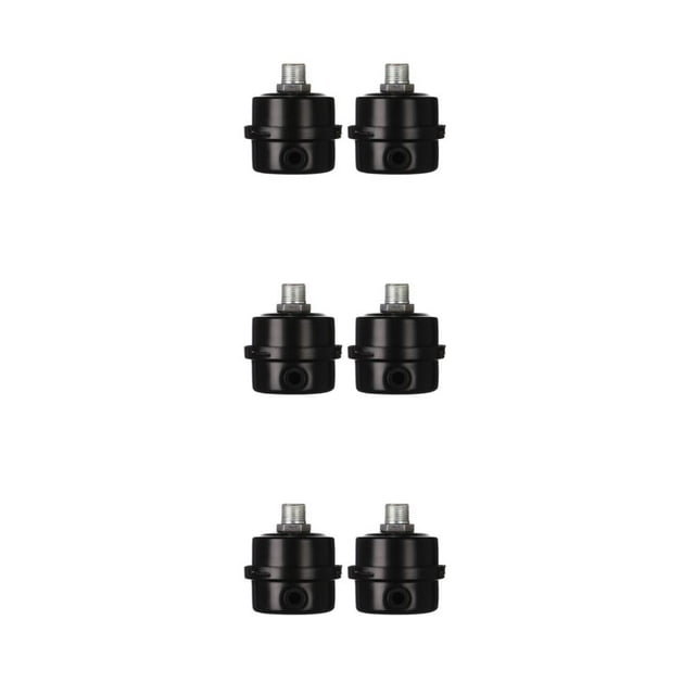 ZheElen 2pcs Easy-to- Metal Air Noise Intake Filter For Quiet Inflation Air Compressor 12.5mm iron G1/4 3Set