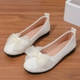 thumbnail image 6 of White Bow Detail Slip-On Flats For Women Round Toe Closed Toe Breathable Shallow Mouth Comfortable Casual Wear Pu Upper, 6 of 9