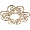 thumbnail image 2 of Ekena Millwork 24"OD x 8 1/4"ID x 1/4"T Cohen Wood Fretwork Pierced Ceiling Medallion, Alder, 2 of 3