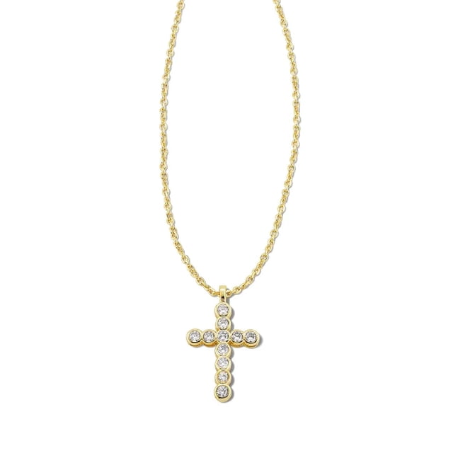 Collar Kendra Scott Cruz con Cristal Baño de Oro 14K