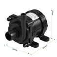 thumbnail image 2 of OULII 1Set Pressure Water Pump Plastic Black for Yacht and Boat Water Boosting, 2 of 6
