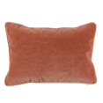 thumbnail image 1 of Benzara BM228839 Rectangular Fabric Throw Pillow with Solid Color & Piped Edges, Pink, 1 of 5