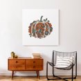thumbnail image 4 of Creative Products Pumpkin Flowers Lines Overflow 30x30 Canvas Wall Art, 4 of 5