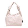 Bolso cruzados para mujer Bolso satchel de nailon Bolso informal sólido para mujer (Blanco)